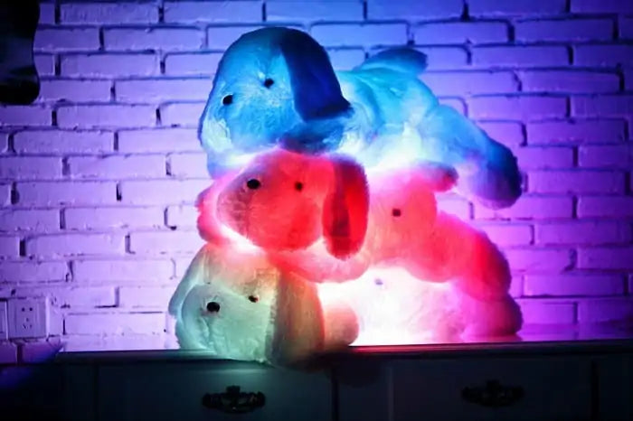 Peluche Chien avec Lumière LED