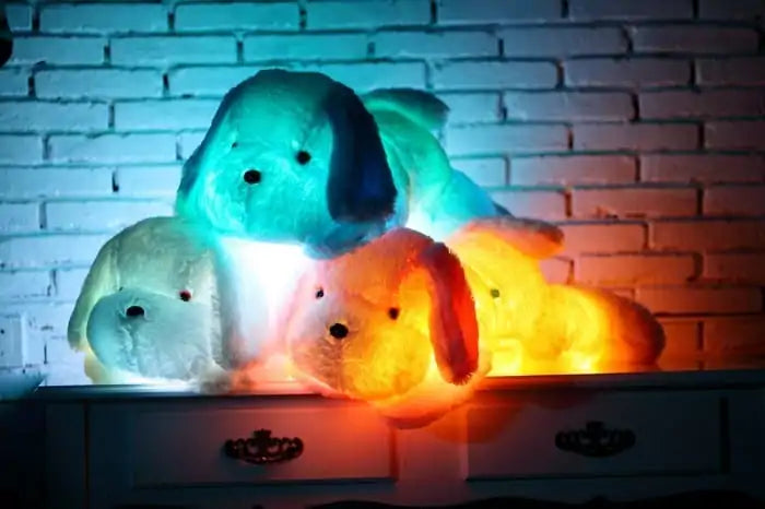 Peluche Chien avec Lumière LED