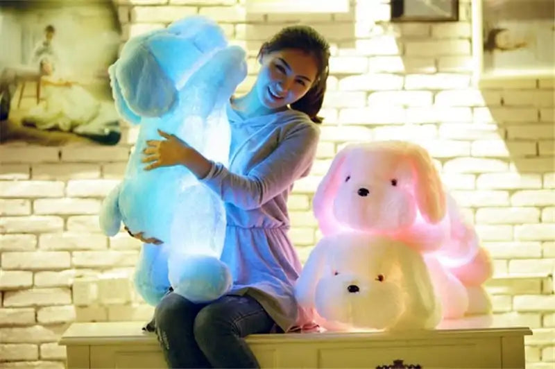Peluche Chien avec Lumière LED